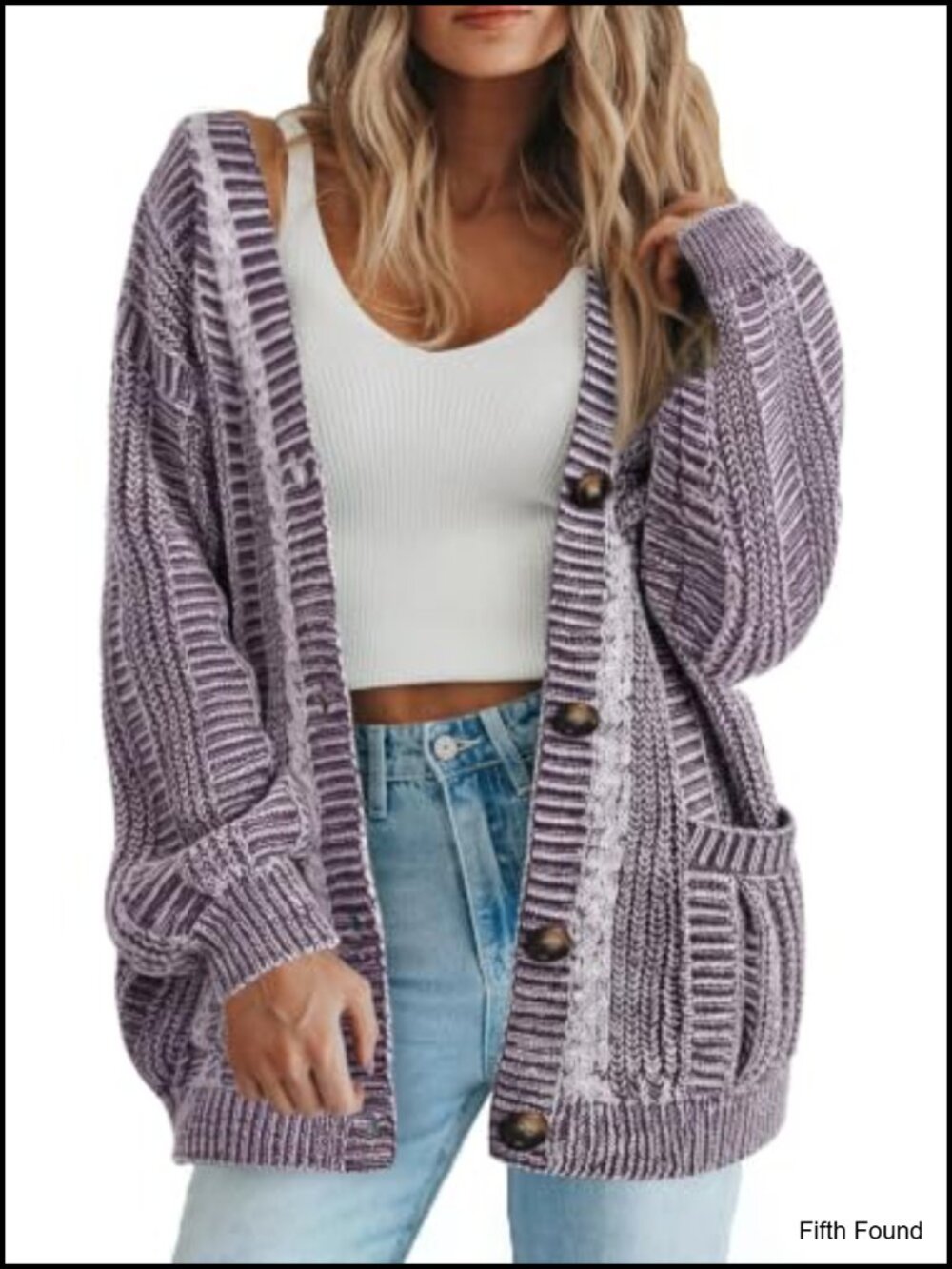 Oversized Cable Knit Cardigan Sweater 100% Acrylic Draped Winter Coat